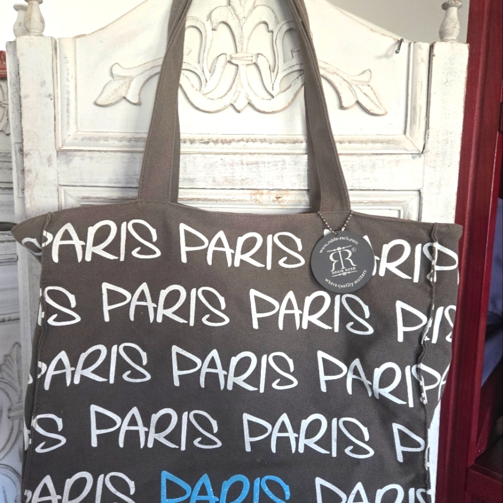 Robin Ruth Gray PARIS Tote Bag with Straps